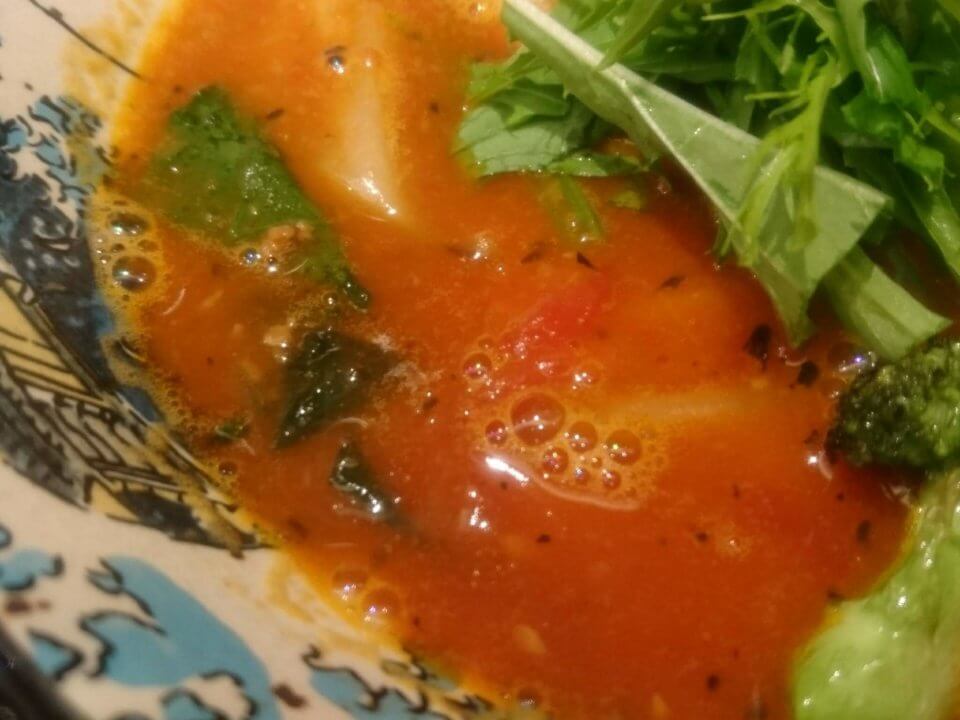 トマト麺 Vegie WEST（ベジーウエスト）トマト麺　スープ