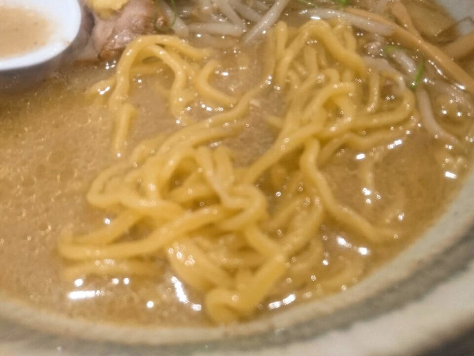 札幌 麺屋美椿（MITSUBA みつば）味噌ラーメン　麺